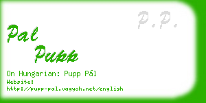 pal pupp business card